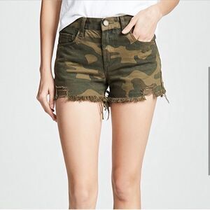 BLANK NYC The Barrow Vintage High Rise Camo Shorts